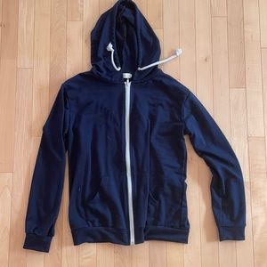 Navy blue zip up hoodie size small (runs small)